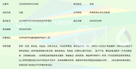 青岛屈臣氏个人用品商店天津建设路分店